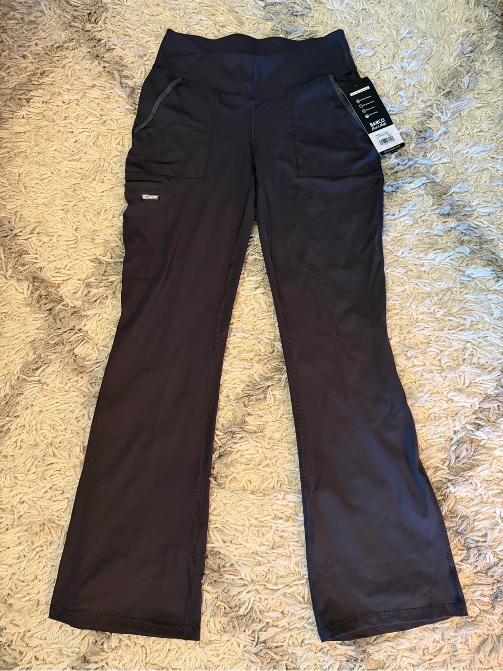 Barco Uniforms Women’s Dark Grey (Steel) Flare Scrub Pants